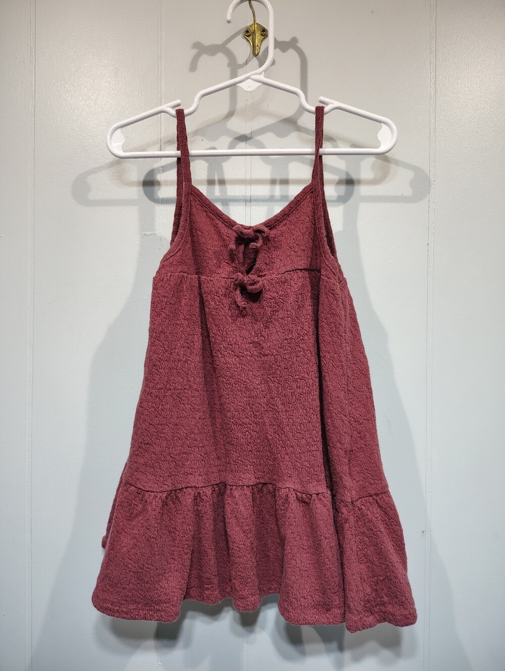 Jessica Simpson Cami Dress 3T Mauve Rose Textured Tiered
